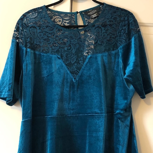 NWT teal velvet top from Pennington’s-Michelstudio collection 2x - Picture 14 of 16